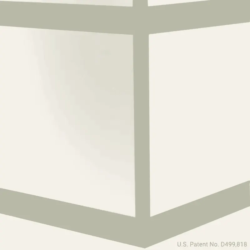 Tarkett - Millwork Wall Finishing System - CHR TG5 C Rampart Chair Rail 4" #TG5 Macadamia - Wall Base 8' (Pack of 5)
