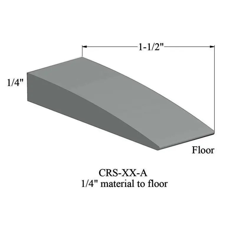 Tarkett - Reducers - CRS 21 A for 1/4" Material to Floor #21 Platinum 12'