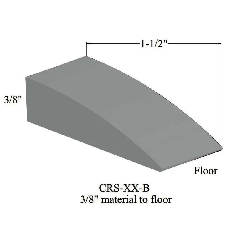 Tarkett - Reducers - CRS 38 B for 3/8" Material to Floor #38 Pewter 12'