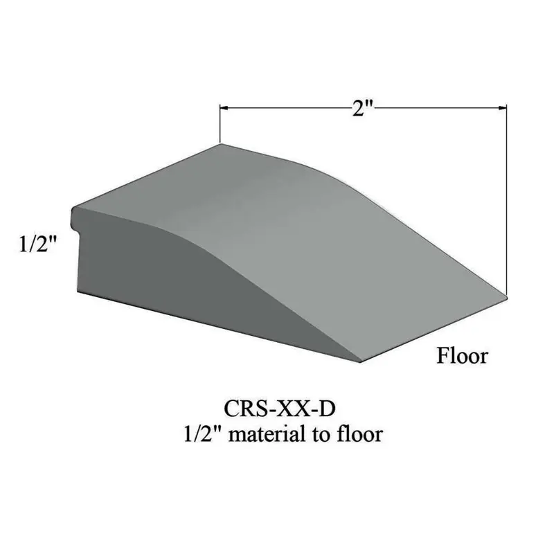 Tarkett - Reducers - CRS 21 D for 1/2" Material to Floor #21 Platinum 12'