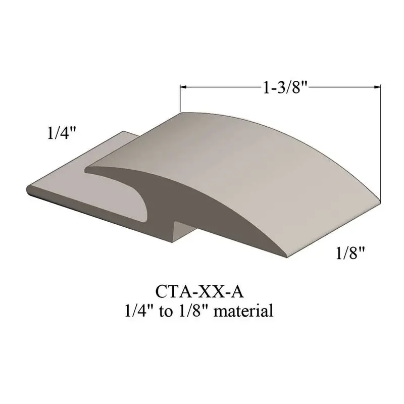 Tarkett - Vinyl Reducer Adaptors CTA 31 A - 1/4" Carpet to 1/8" Resilient #31 Zephyr 12'