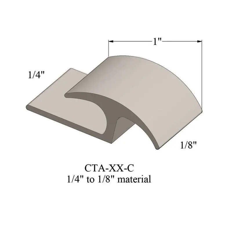 Tarkett - Vinyl Reducer Adaptors CTA 31 C - 1/4" Carpet to 1/8" Resilient #31 Zephyr 12'