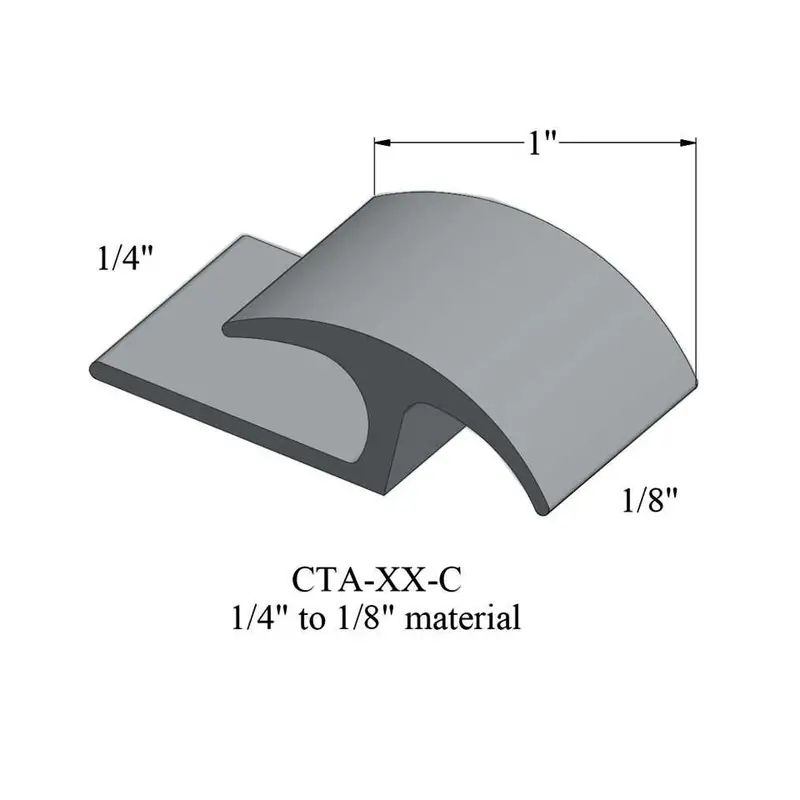 Tarkett - Vinyl Reducer Adaptors CTA 71 C - 1/4" Carpet to 1/8" Resilient #71 Storm Cloud 12'