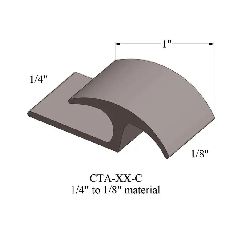 Tarkett - Vinyl Reducer Adaptors CTA 76 C - 1/4" Carpet to 1/8" Resilient #76 Cinnamon 12'
