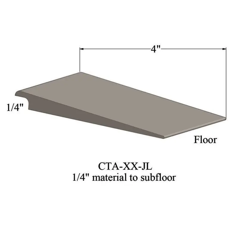 Tarkett - Wheeled Traffic Transitions - CTA 31 JL for 1/4" Material to Floor #31 Zephir 12'