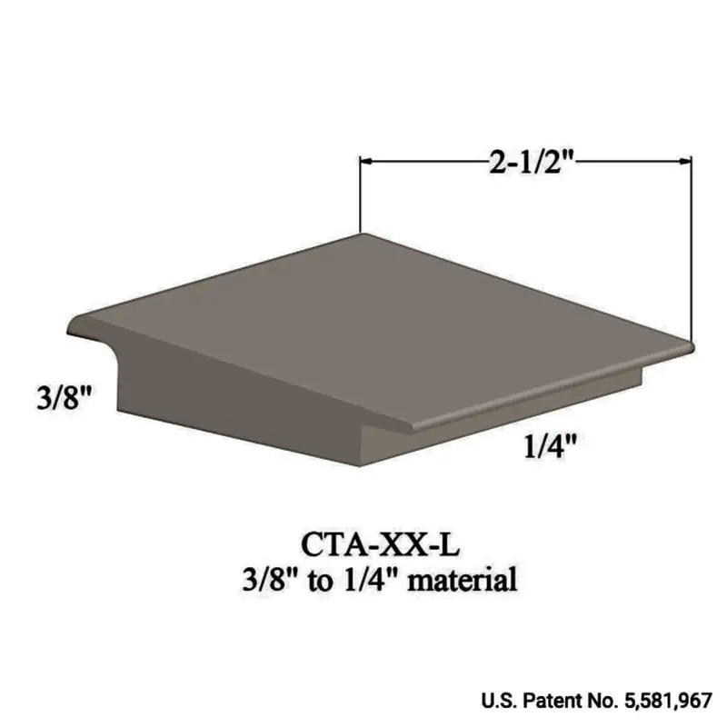 Tarkett - Wheeled Traffic Transitions - CTA 11 L for 3/8" Material to 1/4" Material #11 Canvas 12'