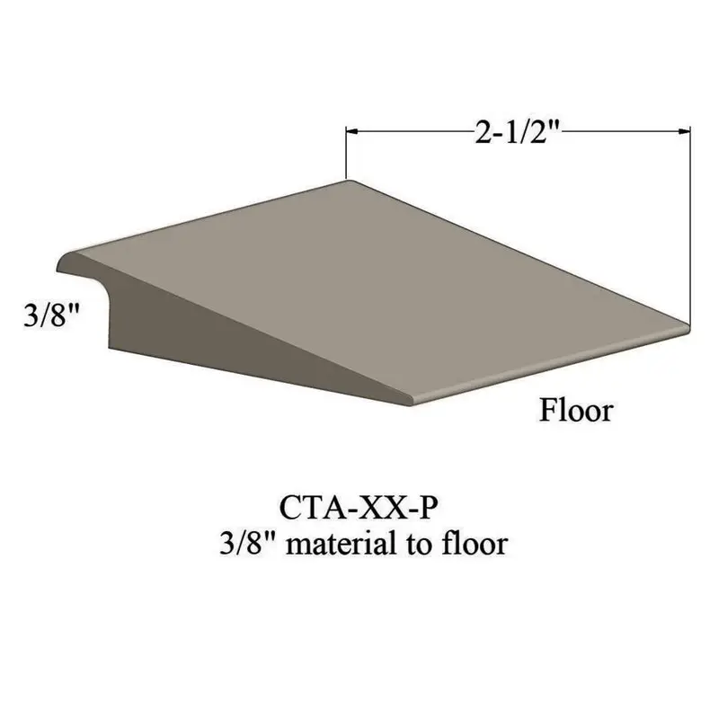 Tarkett - Wheeled Traffic Transitions - CTA 09 P for 3/8" Material to Floor #09 Clay 12'