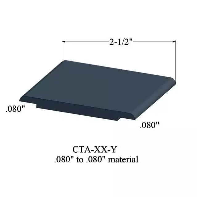 Tarkett - Wheeled Traffic Transitions - CTA 18 Y for .080" Material to .080" Material #18 Navy Blue 12'