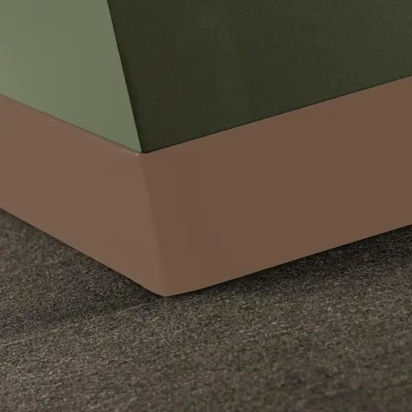 Tarkett - Duracove Thermoplastic Rubber 1/8" (Type TP) - DC TA7 2.5 X 120 1/8 TOE Duracove 2-1/2" #TA7 Rusty Nail - Wall Base 120'