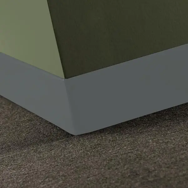 Tarkett - Duracove Thermoplastic Rubber 1/8" (Type TP) - DC VL4 4 X 120 1/8 TOE Duracove 4" #VL4 Cool Metal - Wall Base 120'