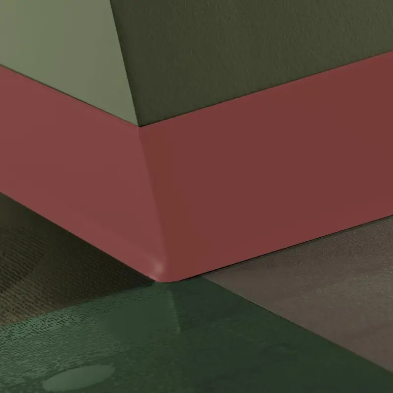 Tarkett - Duracove Thermoplastic Rubber 1/8" (Type TP) - DC VL7 4 X 120 1/8 TOE Duracove 4" #VL7 Sailor Red - Wall Base 120'
