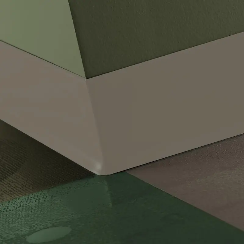 Tarkett - Duracove Thermoplastic Rubber 1/8" (Type TP) - DC VM5 4 X 120 1/8 TOE Duracove 4" #VM5 Dream Teal - Wall Base 120'