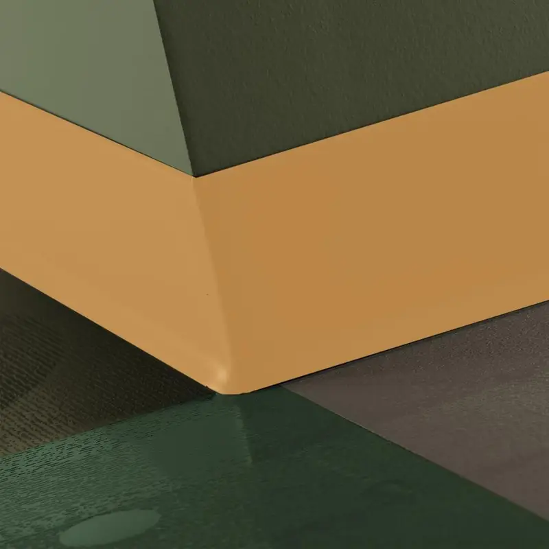 Tarkett - Duracove Thermoplastic Rubber 1/8" (Type TP) - DC VM8 4 X 120 1/8 TOE Duracove 4" #VM8 Mr. Sunshine - Wall Base 120'