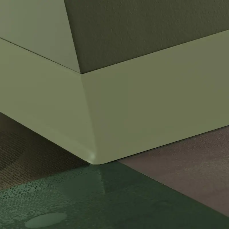 Tarkett - Duracove Thermoplastic Rubber 1/8" (Type TP) - DC VN3 4 X 120 1/8 TOE Duracove 4" #VN3 Gecko - Wall Base 120'