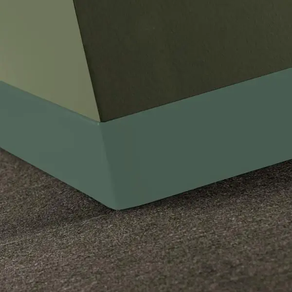 Tarkett - Duracove Thermoplastic Rubber 1/8" (Type TP) - DC VN4 4 X 120 1/8 TOE Duracove 4" #VN4 Green Vista - Wall Base 120'