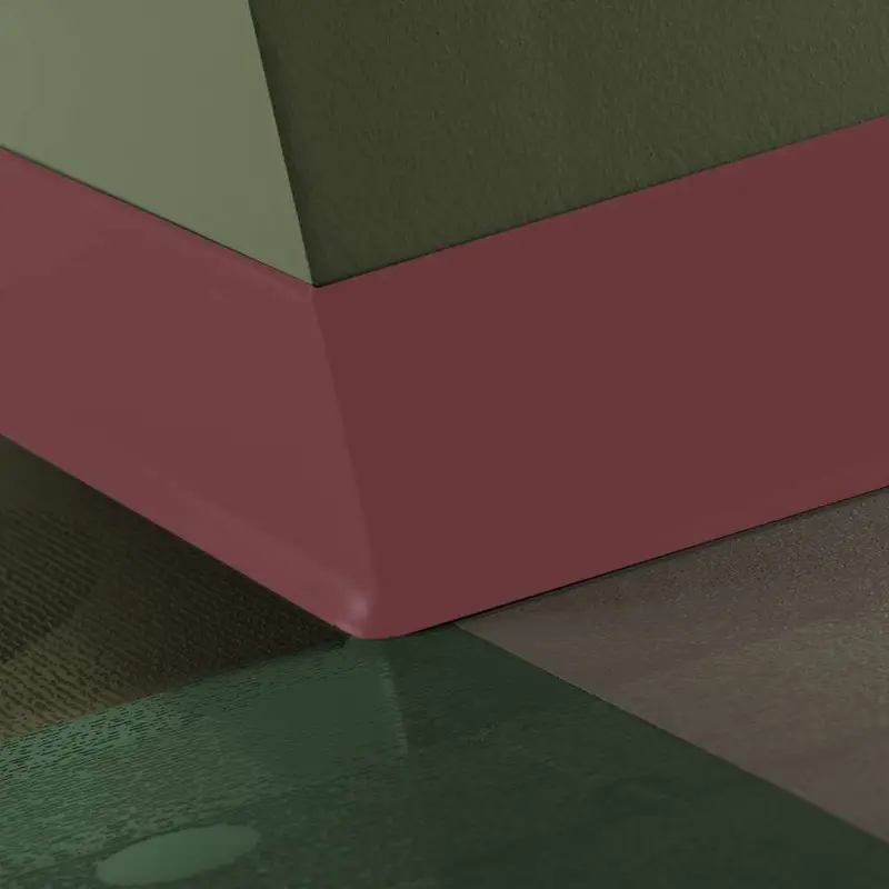 Tarkett - Duracove Thermoplastic Rubber 1/8" (Type TP) - DC 163 4 X 4 1/8 TOE Duracove 4" #163 Salsa - Wall Base 4' (Pack of 30)