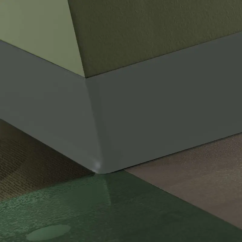 Tarkett - Duracove Thermoplastic Rubber 1/8" (Type TP) - DC 168 4 X 4 1/8 TOE Duracove 4" #168 Thunder - Wall Base 4' (Pack of 30)
