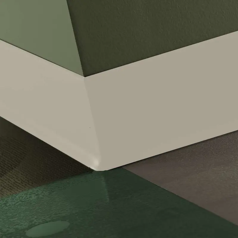 Tarkett - Duracove Thermoplastic Rubber 1/8" (Type TP) - DC 22 4 X 4 1/8 TOE Duracove 4" #22 Pearl - Wall Base 4' (Pack of 30)
