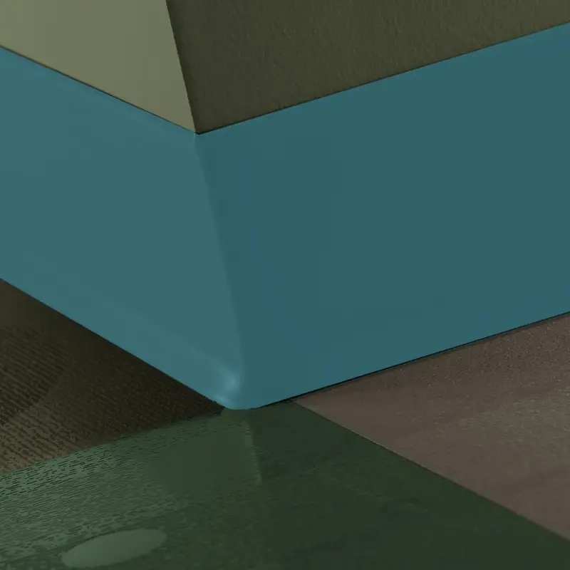 Tarkett - Duracove Thermoplastic Rubber 1/8" (Type TP) - DC VM5 6 X 100 1/8 TOE Duracove 6" #VM5 Dream Teal - Wall Base 100'