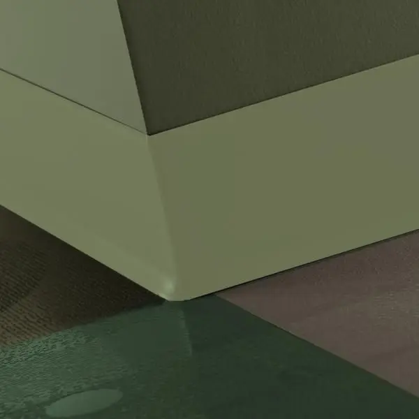 Tarkett - Duracove Thermoplastic Rubber 1/8" (Type TP) - DC VN3 6 X 100 1/8 TOE Duracove 6" #VN3 Gecko - Wall Base 100'