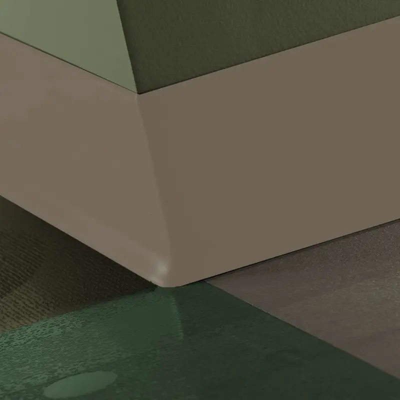 Tarkett - Duracove Thermoplastic Rubber 1/8" (Type TP) - DC 150 6 X 4 1/8 TOE Duracove 6" #150 Wetlands - Wall Base 4' (Pack of 30)