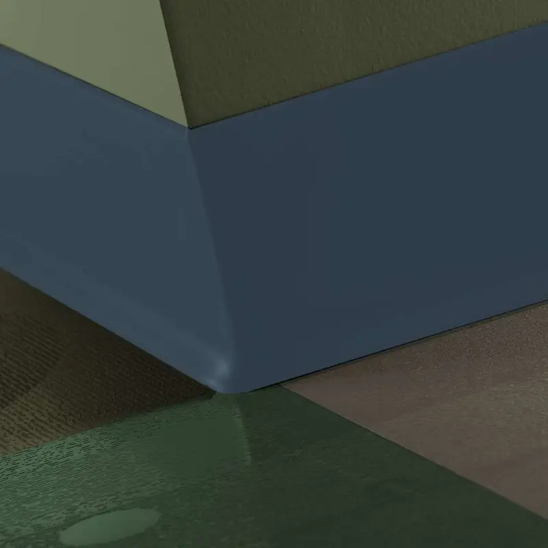 Tarkett - Duracove Thermoplastic Rubber 1/8" (Type TP) - DC 18 6 X 4 1/8 TOE Duracove 6" #18 Navy Blue - Wall Base 4' (Pack of 30)
