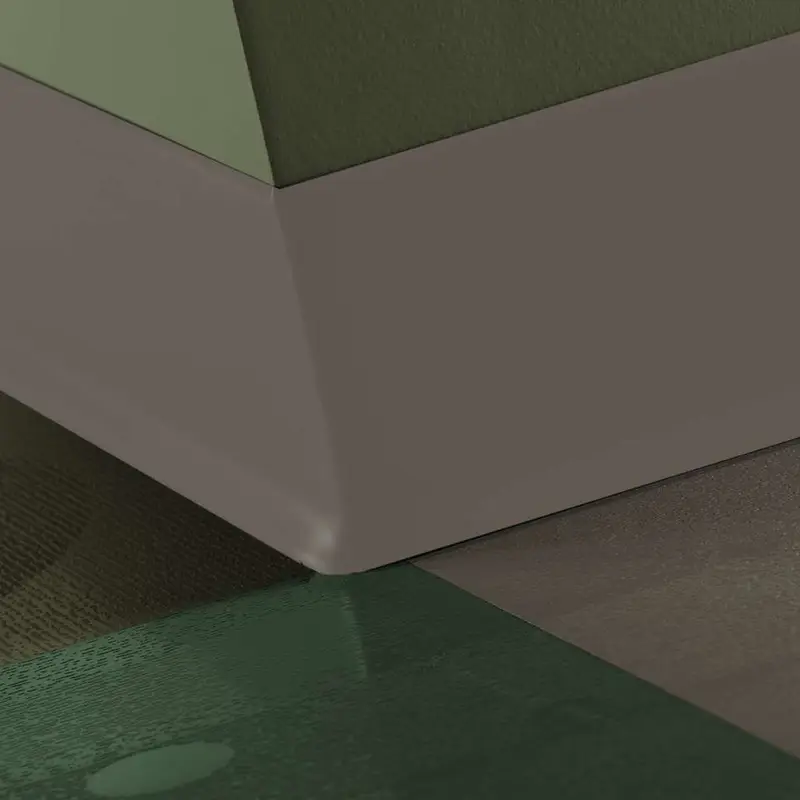 Tarkett - Duracove Thermoplastic Rubber 1/8" (Type TP) - DC 283 6 X 4 1/8 TOE Duracove 6" #283 Toast - Wall Base 4' (Pack of 30)