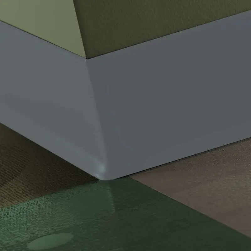Tarkett - Duracove Thermoplastic Rubber 1/8" (Type TP) - DC 71 6 X 4 1/8 TOE Duracove 6" #71 Storm Cloud - Wall Base 4' (Pack of 30)