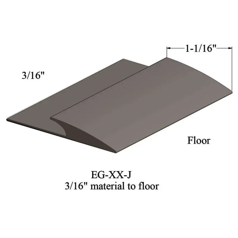 Tarkett - Edge Guard - EG 283 J for 3/16" Material to Floor #283 Toast 12'