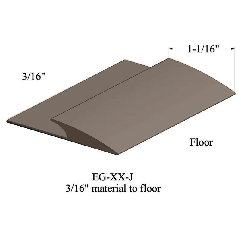 Tarkett - Edge Guard - EG 45 J for 3/16" Material to Floor #45 Sandalwood 12'