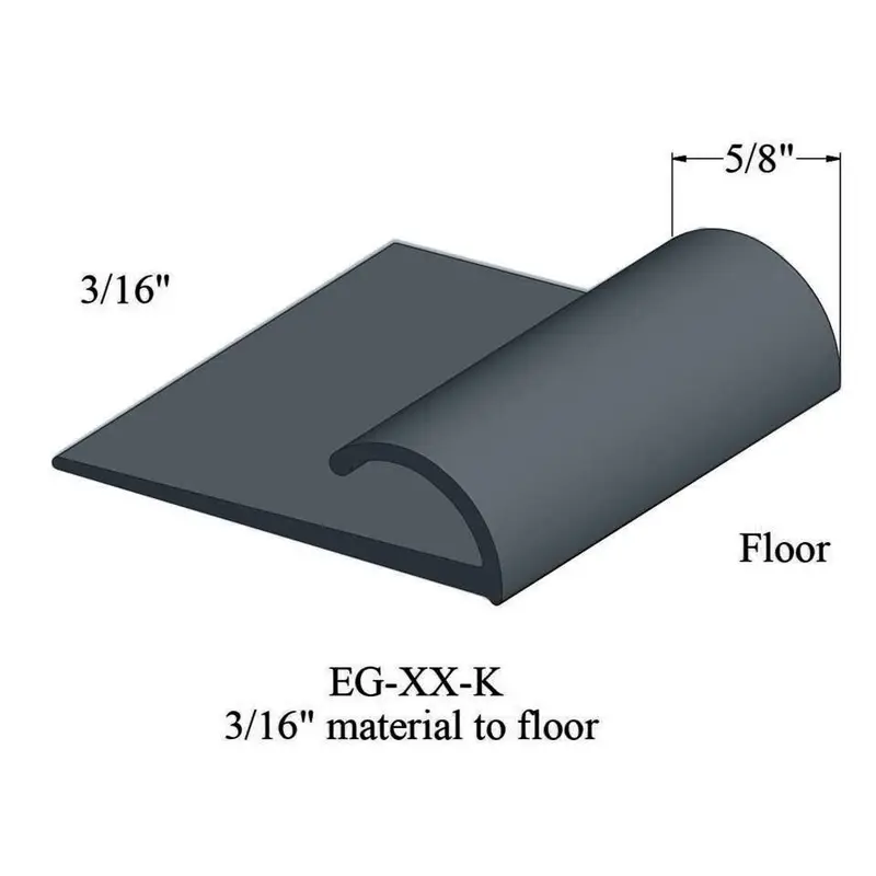 Tarkett - Edge Guard - EG 18 K for 3/16" Material to Floor #18 Navy Blue 12'