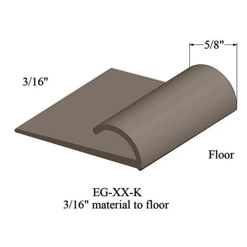 Tarkett - Edge Guard - EG 45 K for 3/16" Material to Floor #45 Sandalwood 12'