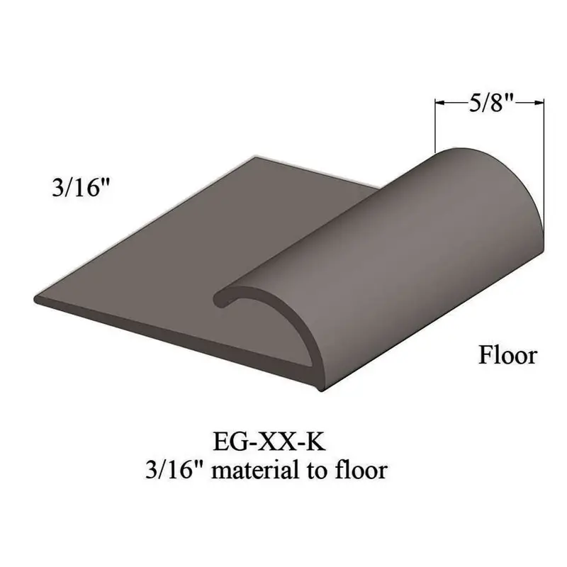 Tarkett - Edge Guard - EG 283 K for 3/16" Material to Floor #283 Toast 12'