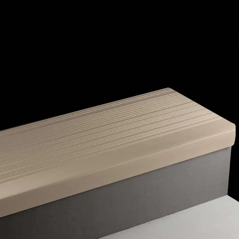 Tarkett - Vinyl Stair Treads - HD 49 SQ Heavy Duty Square Nose #49 Beige with No Insert 72"