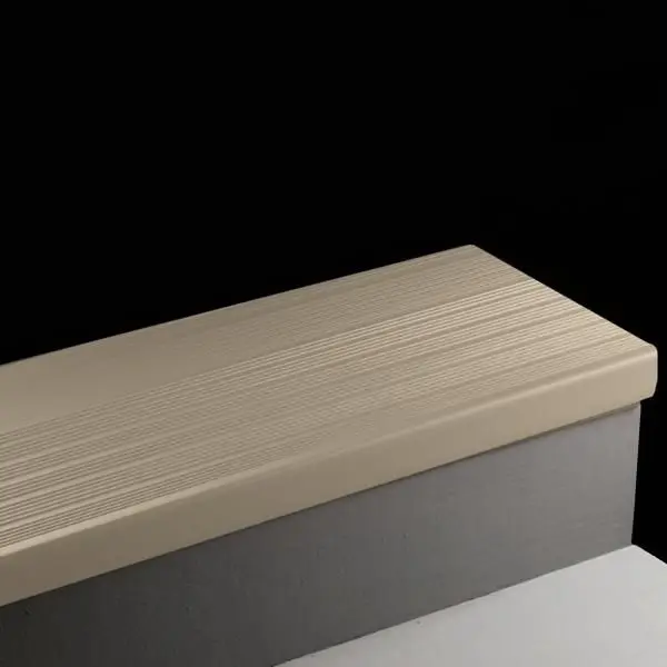 Tarkett - Vinyl Stair Treads - HT 09 RD Safe-T-Rib Round Nose #09 Clay with No Insert 48"
