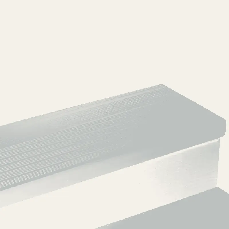 Tarkett - Vinyl Stair Treads - HT 21 SQ Safe-T-Rib Square Nose #21 Platinum with No Insert 48"