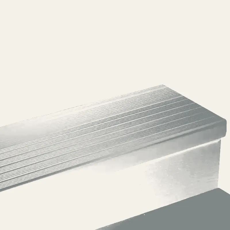 Tarkett - Vinyl Stair Treads - HT 28 SQ Safe-T-Rib Square Nose #28 Medium Grey with No Insert 48"