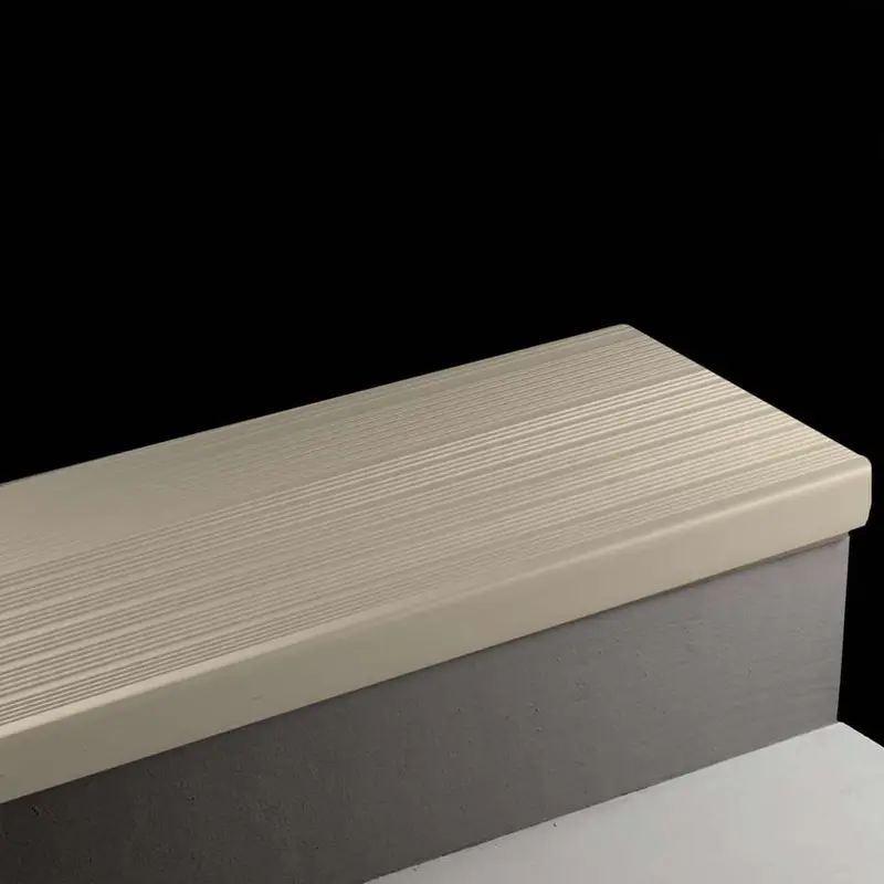 Tarkett - Vinyl Stair Treads - HT 22 SQ Safe-T-Rib Square Nose #22 Pearl with No Insert 72"