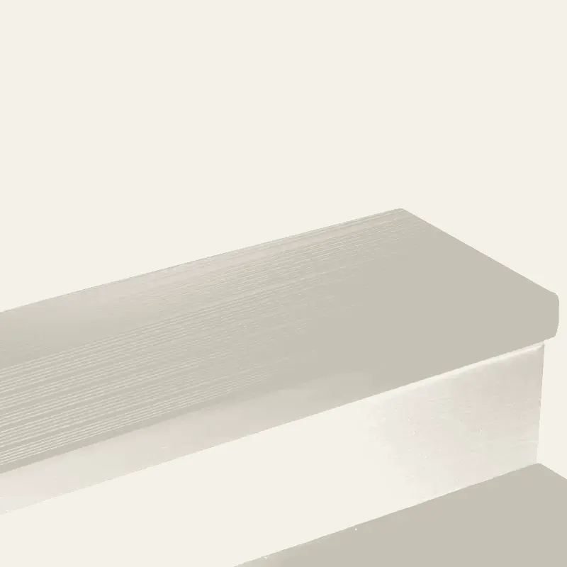 Tarkett - Vinyl Stair Treads - HT 24 SQ Safe-T-Rib Square Nose #24 Grey Haze with No Insert 72"