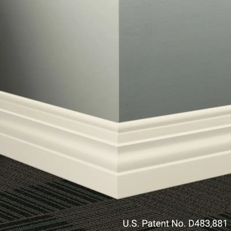 Tarkett - Millwork Wall Finishing System - MW 01 A Diplomat 4-1/2" #01 Snow White - Wall Base 8' (Pack of 6)