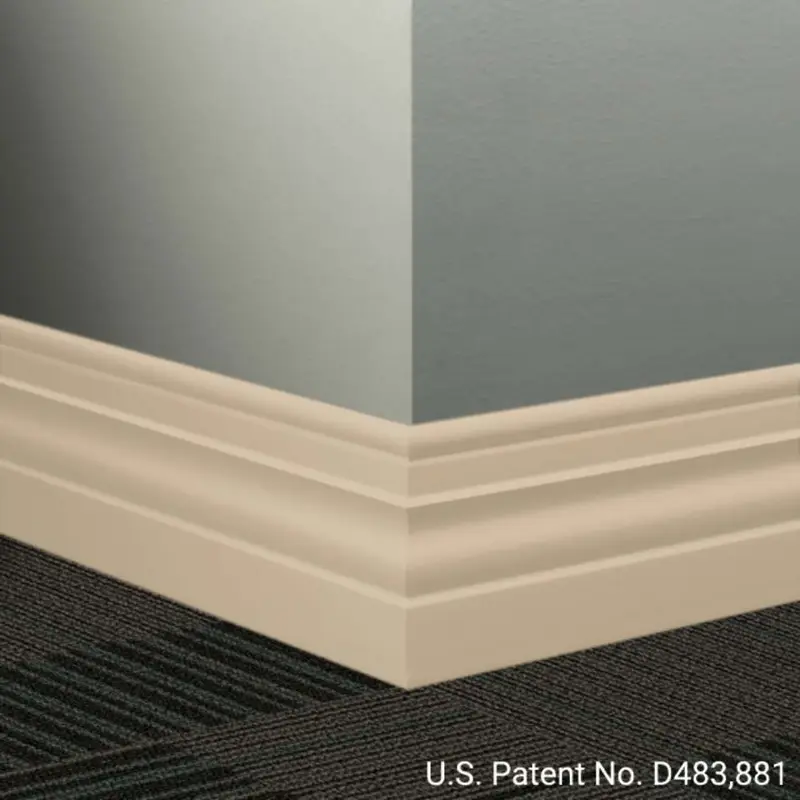 Tarkett - Millwork Wall Finishing System - MW 129 A Diplomat 4-1/2" #129 Silk - Wall Base 8' (Pack of 6)