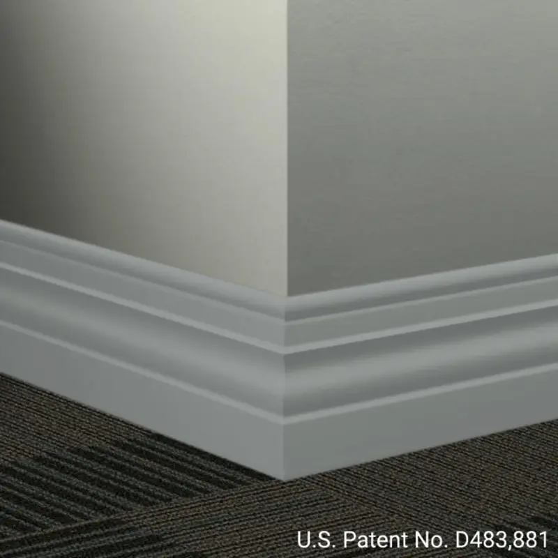 Tarkett - Millwork Wall Finishing System - MW 28 A Diplomat 4-1/2" #28 Medium Grey - Wall Base 8' (Pack of 6)