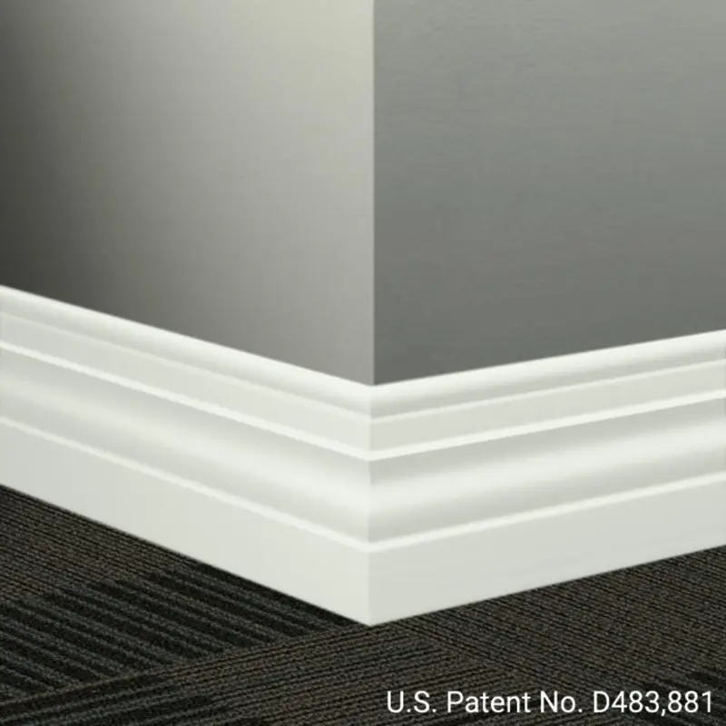 Tarkett - Millwork Wall Finishing System - MW TG1 A Diplomat 4-1/2" #TG1 Snowbound - Wall Base 8' (Pack of 6)
