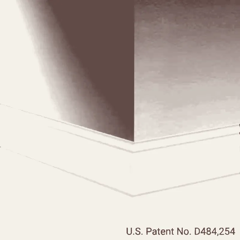 Tarkett - Millwork Wall Finishing System - MW 132 D Outline 3-1/2" #132 Espresso - Wall Base 8' (Pack of 10)