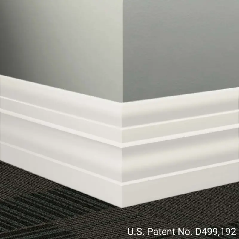 Tarkett - Millwork Wall Finishing System - MW 08 E Attaché 6" #08 Icicle - Wall Base 8' (Pack of 8)
