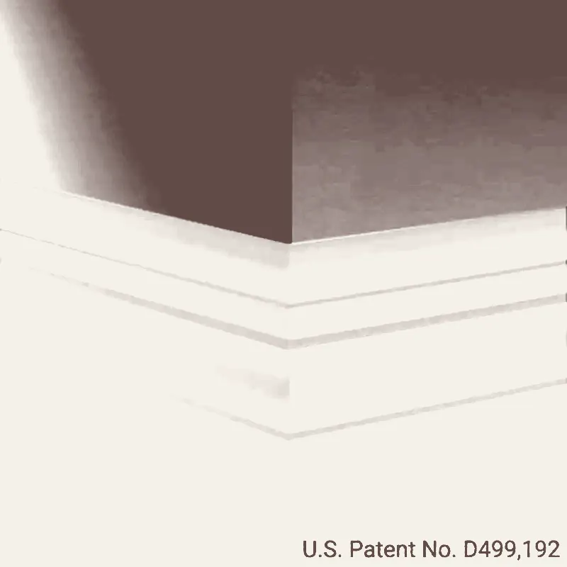 Tarkett - Millwork Wall Finishing System - MW 132 E Attaché 6" #132 Espresso - Wall Base 8' (Pack of 8)
