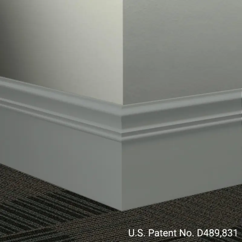 Johnsonite Millwork Contoured Wall Base Rubber Monarch #178 Ironstone 6" x 8' (Pack of 8)
