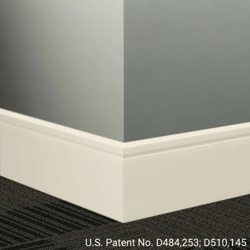Tarkett - Millwork Wall Finishing System - MW 01 F Reveal 4-1/4" #01 Snow White - Wall Base 8' (Pack of 8)