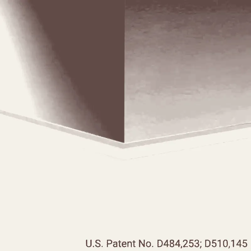 Tarkett - Millwork Wall Finishing System - MW 132 F Reveal 4-1/4" #132 Espresso - Wall Base 8' (Pack of 8)