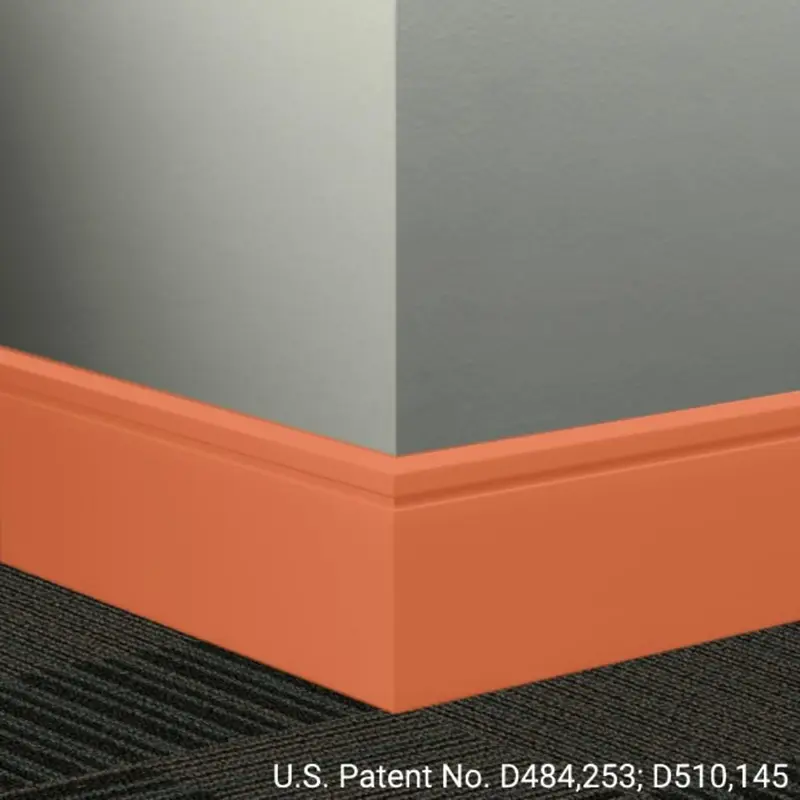 Tarkett - Millwork Wall Finishing System - MW 62 F6 Reveal 6" #62 Tangerine Tango - Wall Base 8' (Pack of 8)